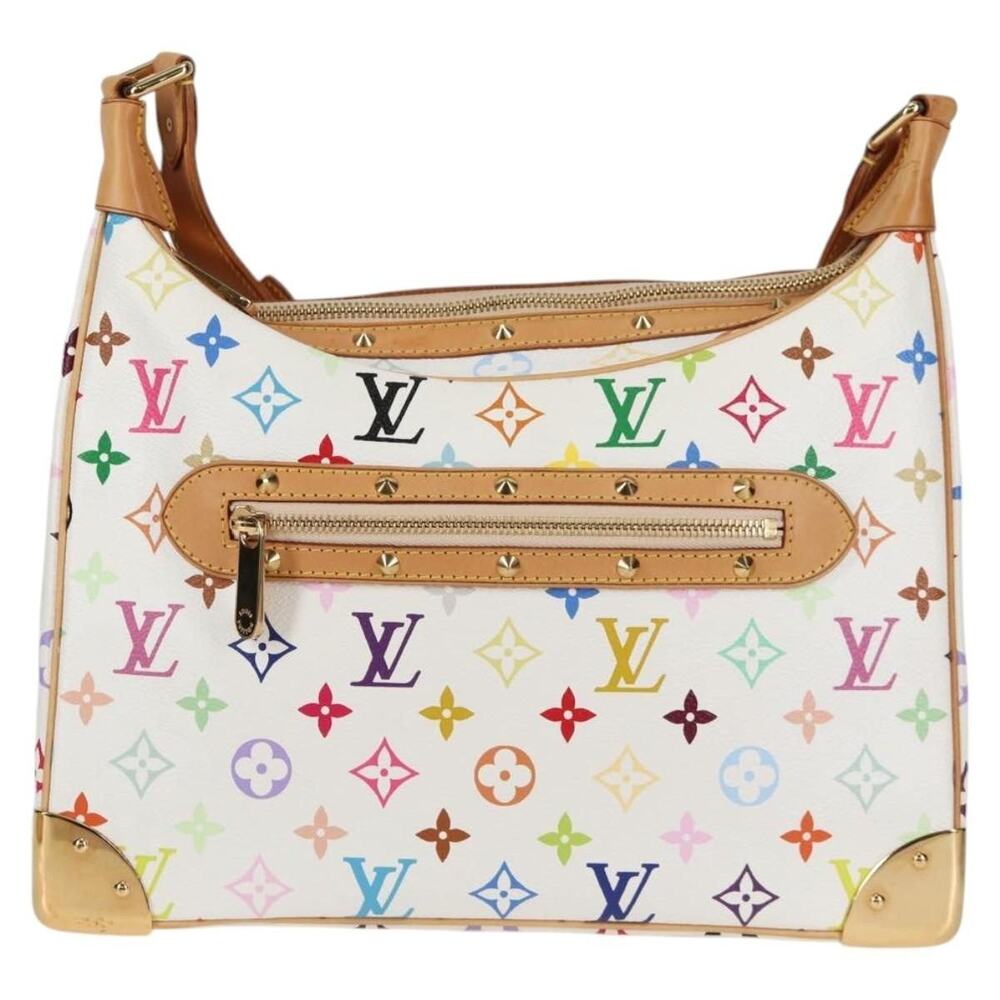 Louis Vuitton Monogram Multicolor Boulogne Shoulder Bag White